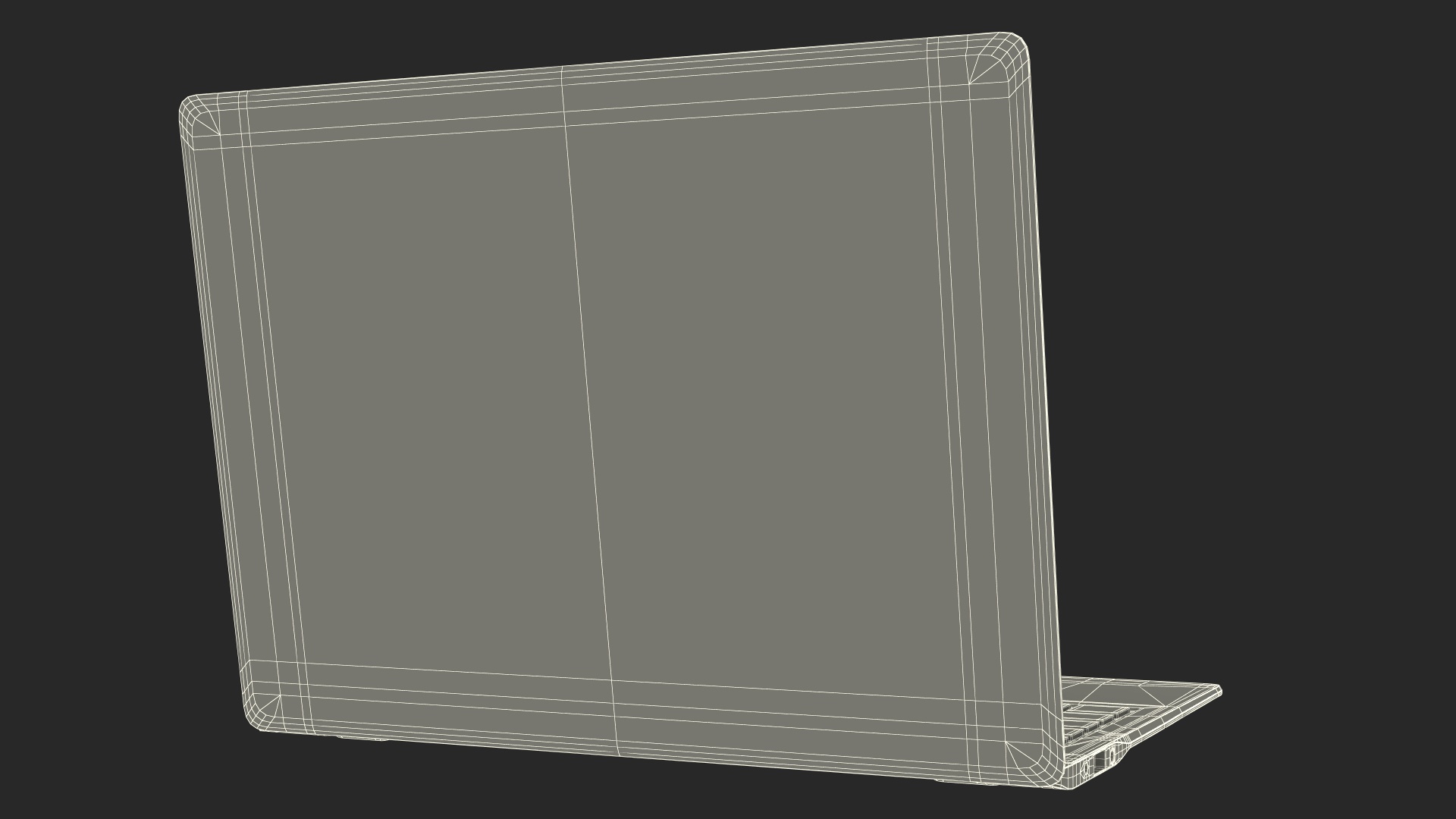 3D Modern Laptop model