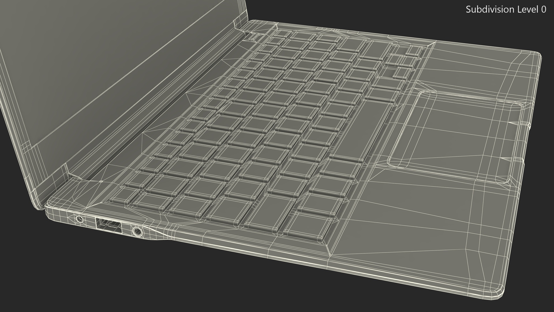 3D Modern Laptop model