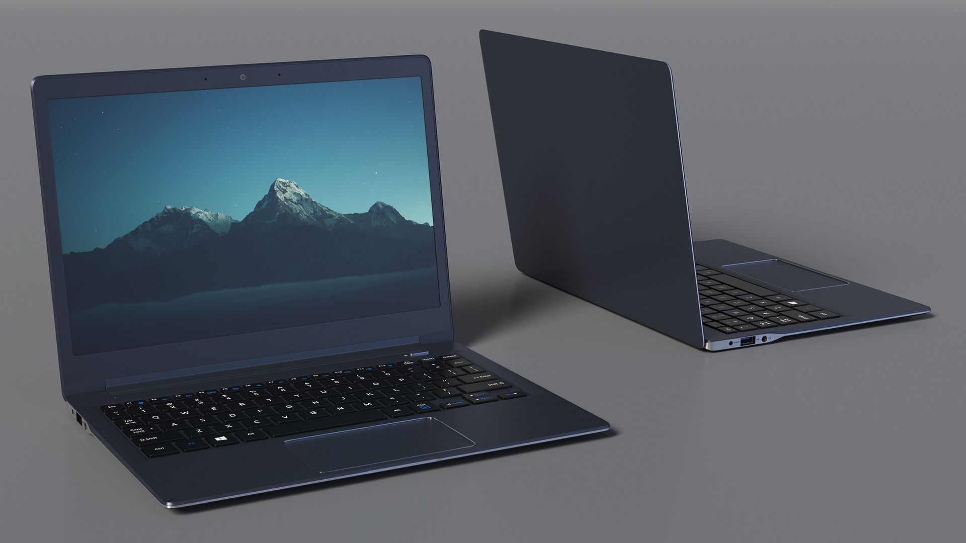 3D Modern Laptop model