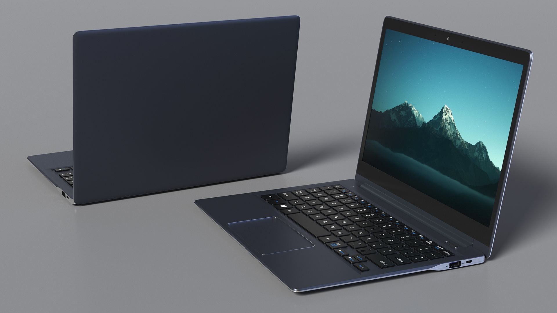 3D Modern Laptop model