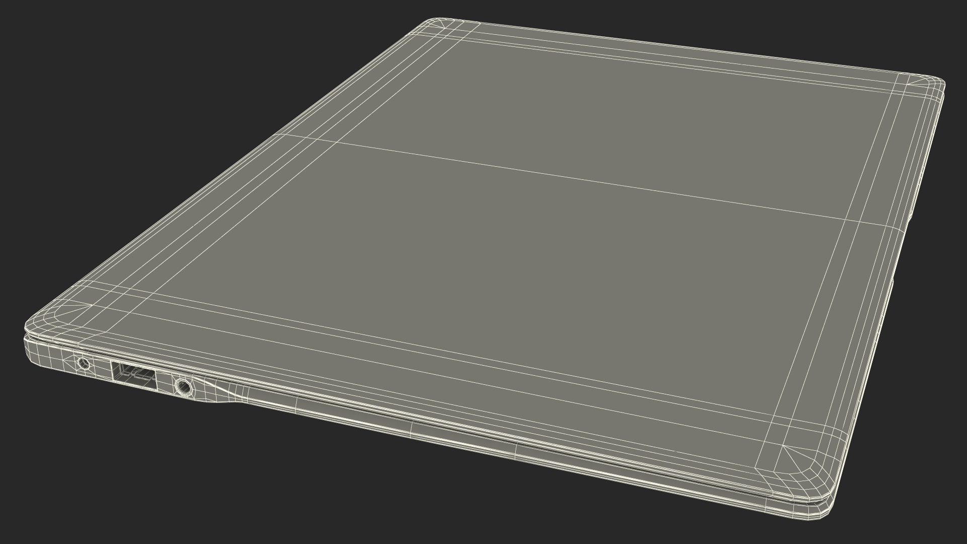 3D Modern Laptop model