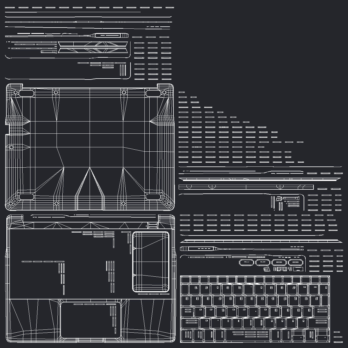 3D Modern Laptop model