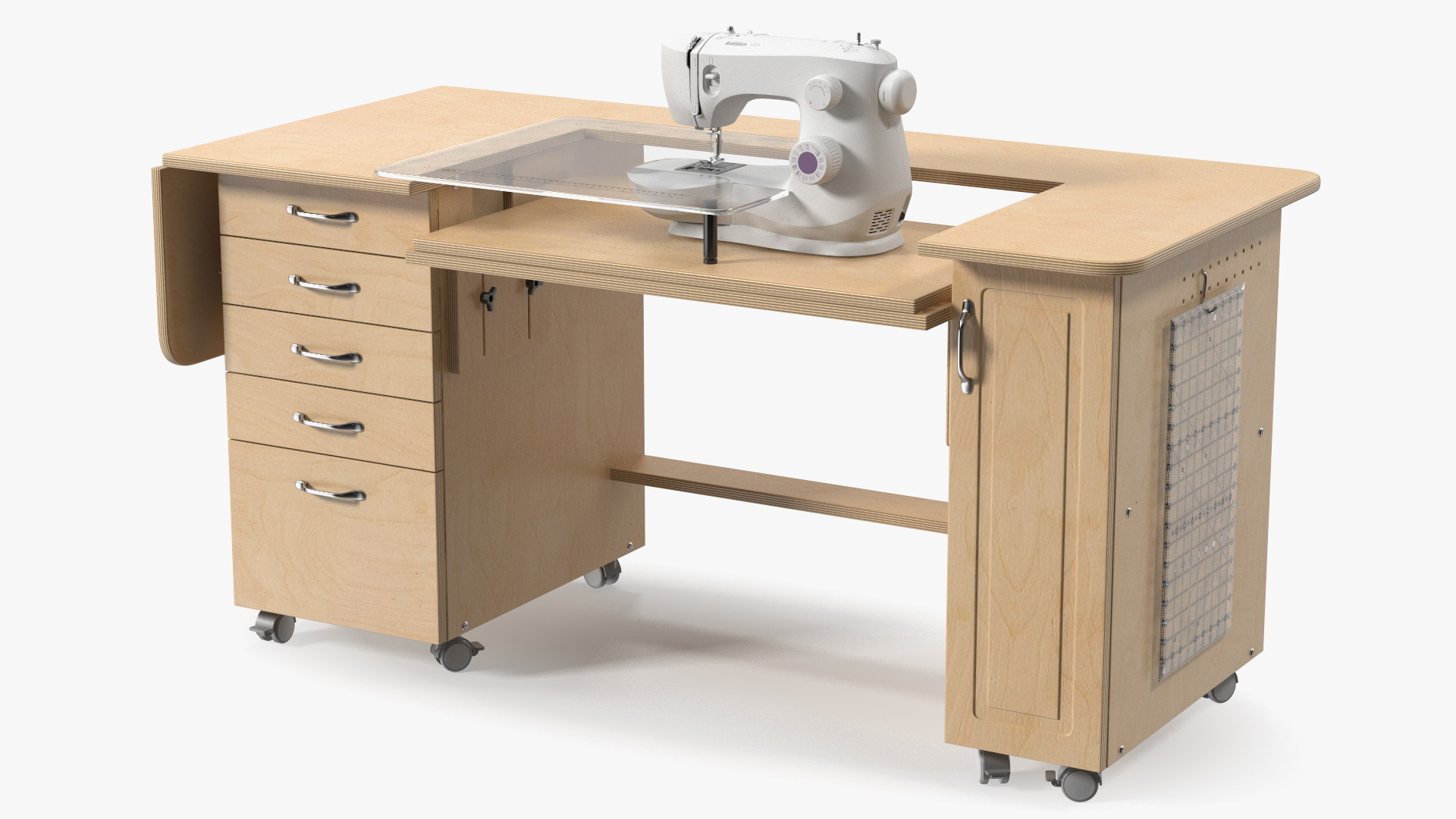 Horn Sewing Machine Cabinet 3D