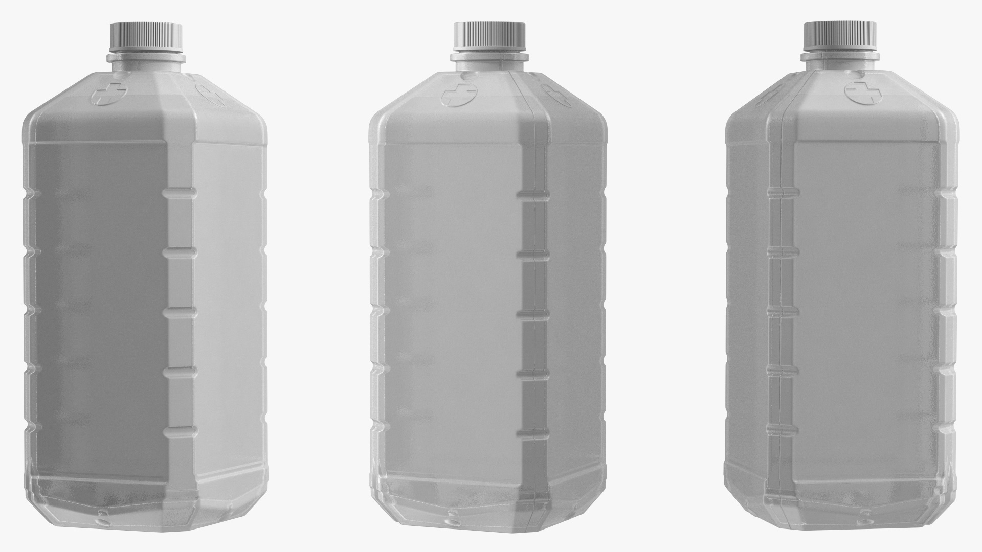 3D Plastic Pharmaceutical Container White model