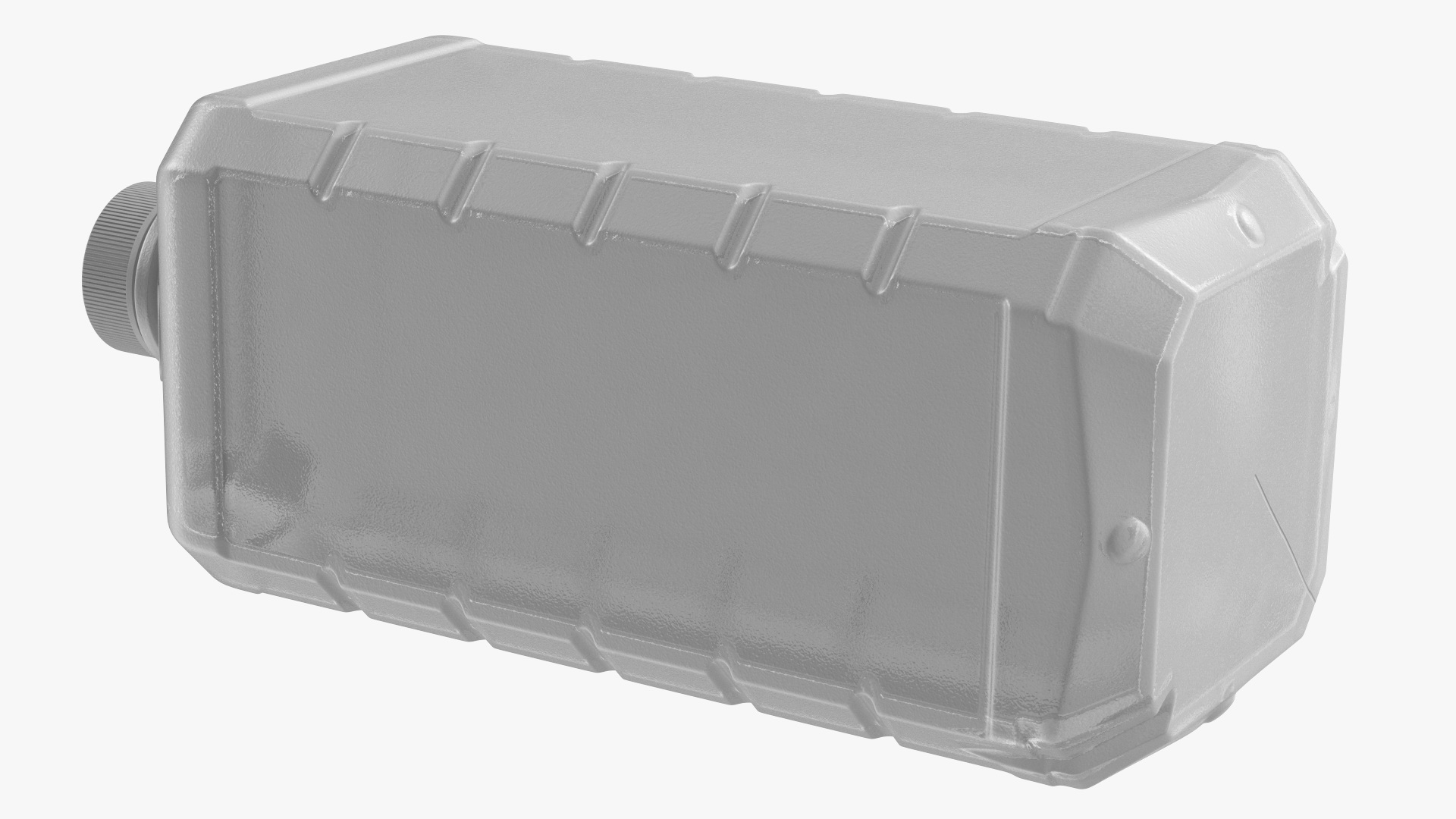 3D Plastic Pharmaceutical Container White model