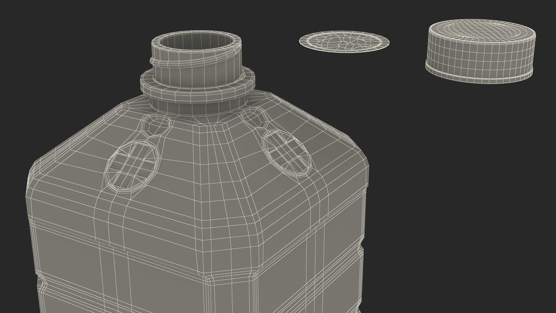 3D Plastic Pharmaceutical Container White model