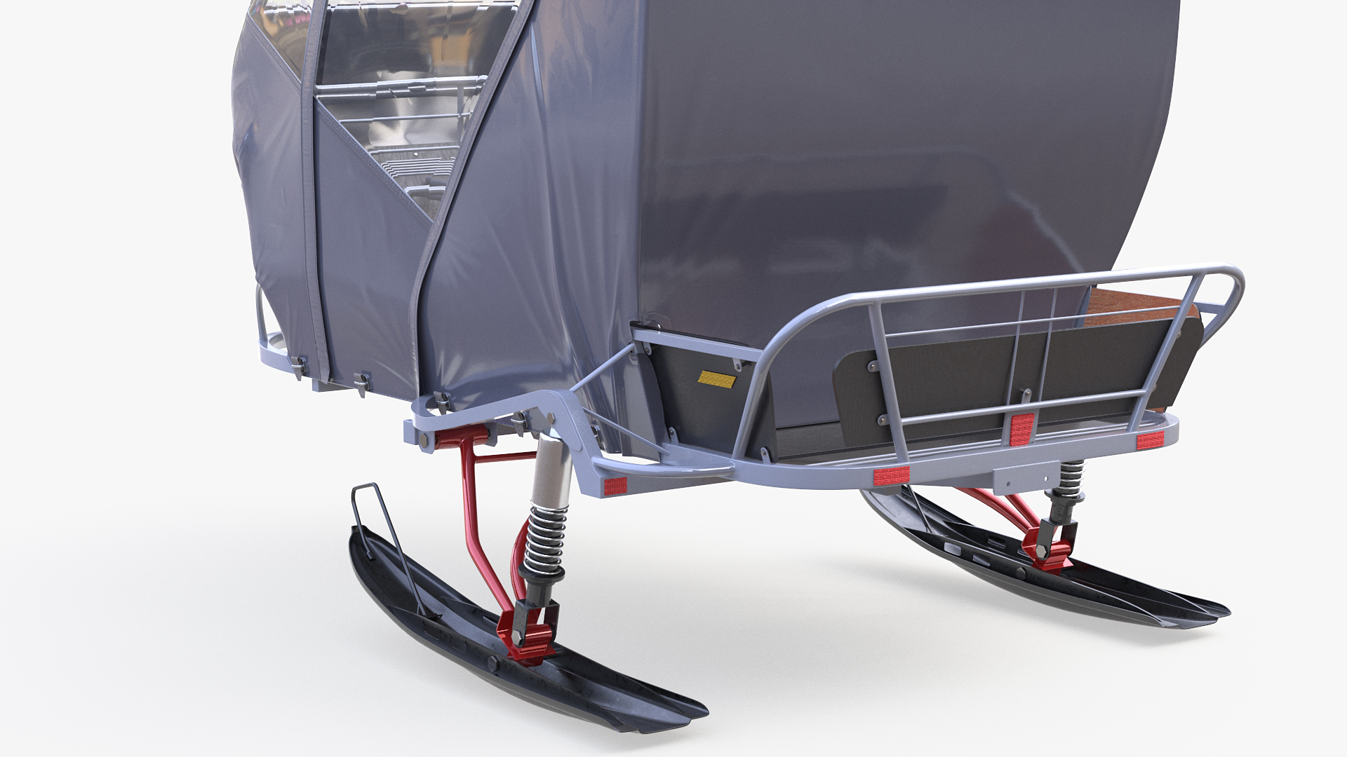 Snowmobile Sleigh 3D