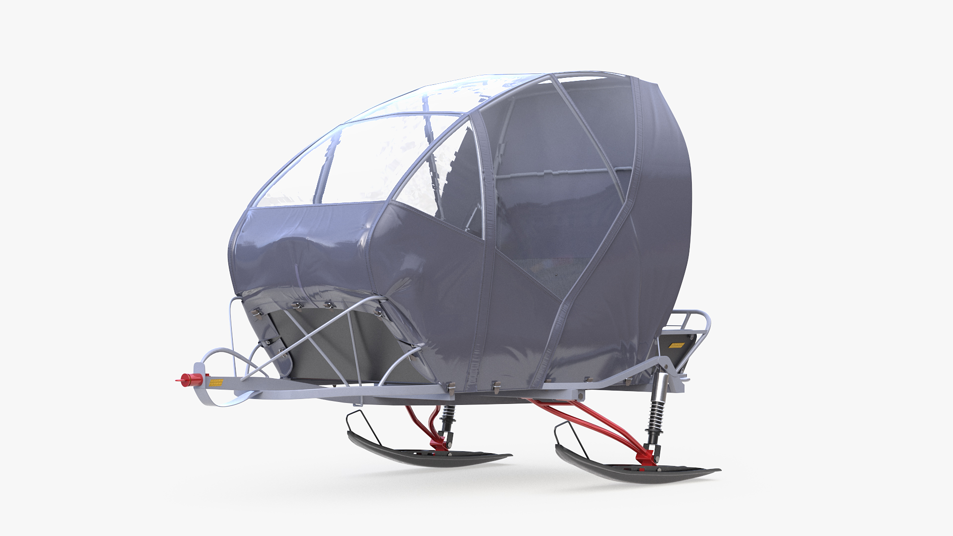 Snowmobile Sleigh 3D