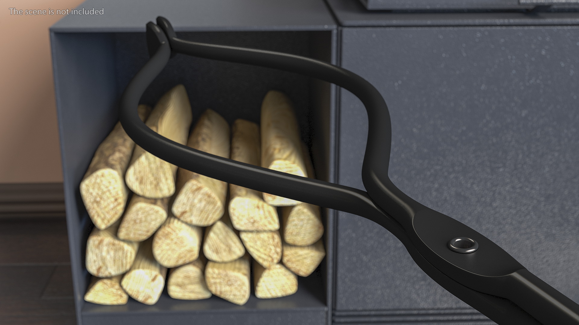Fireplace Tong Tool 3D model