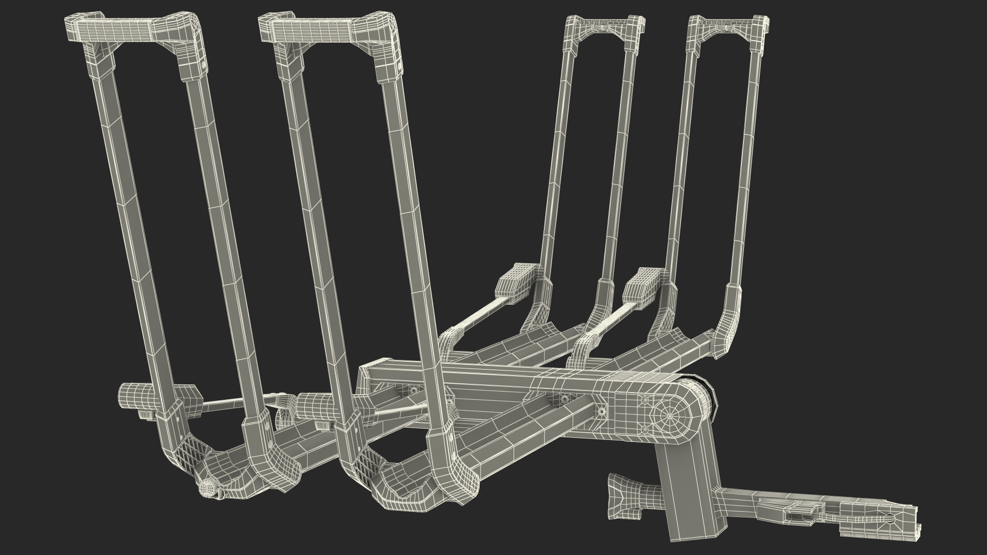 3D Thule Helium Platform 2 Bike Rack Open model