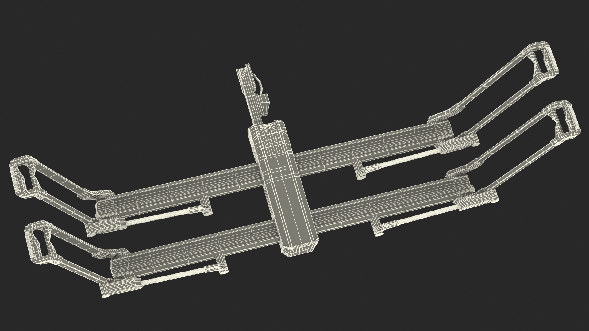 3D Thule Helium Platform 2 Bike Rack Open model