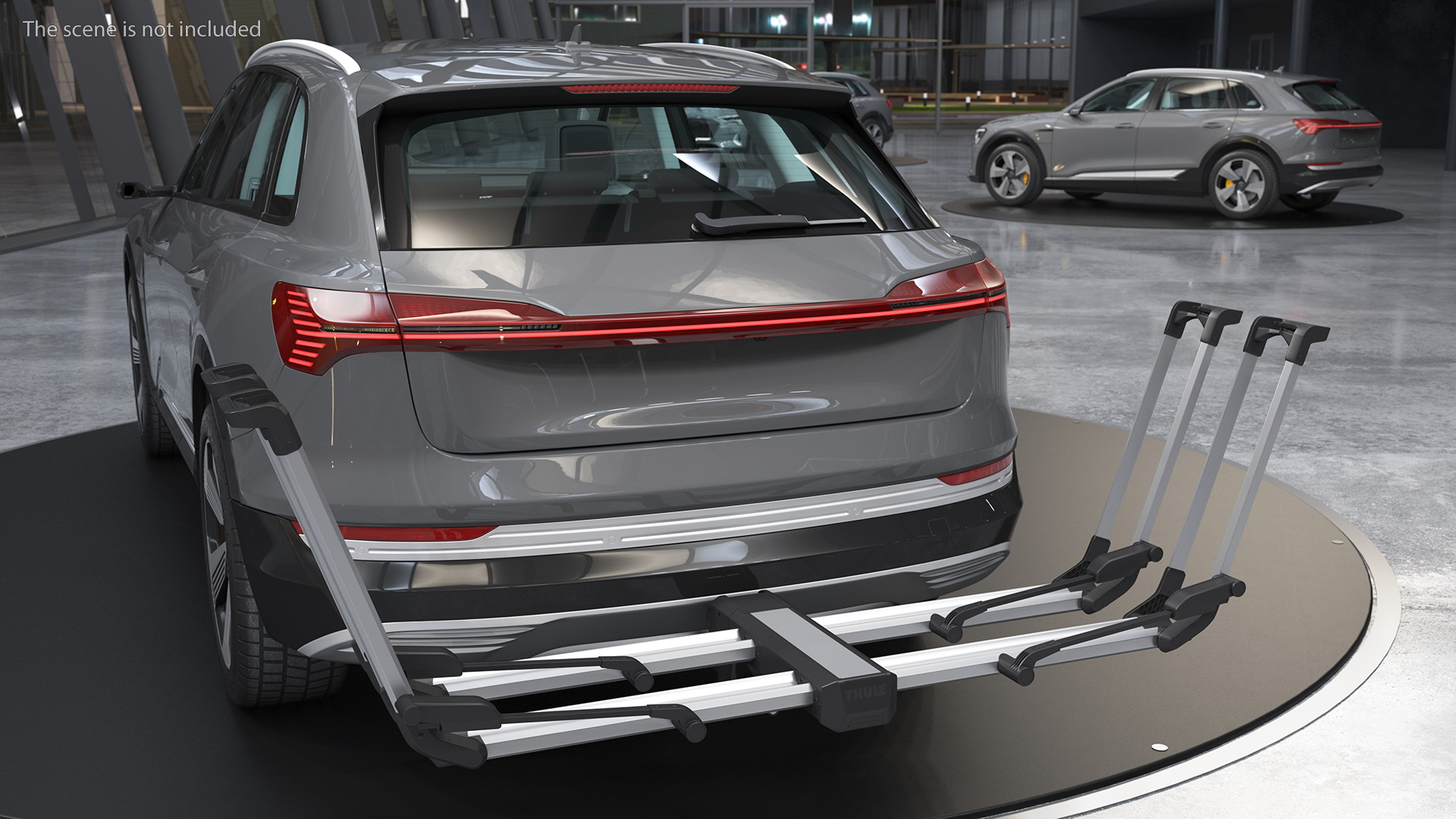 3D Thule Helium Platform 2 Bike Rack Open model