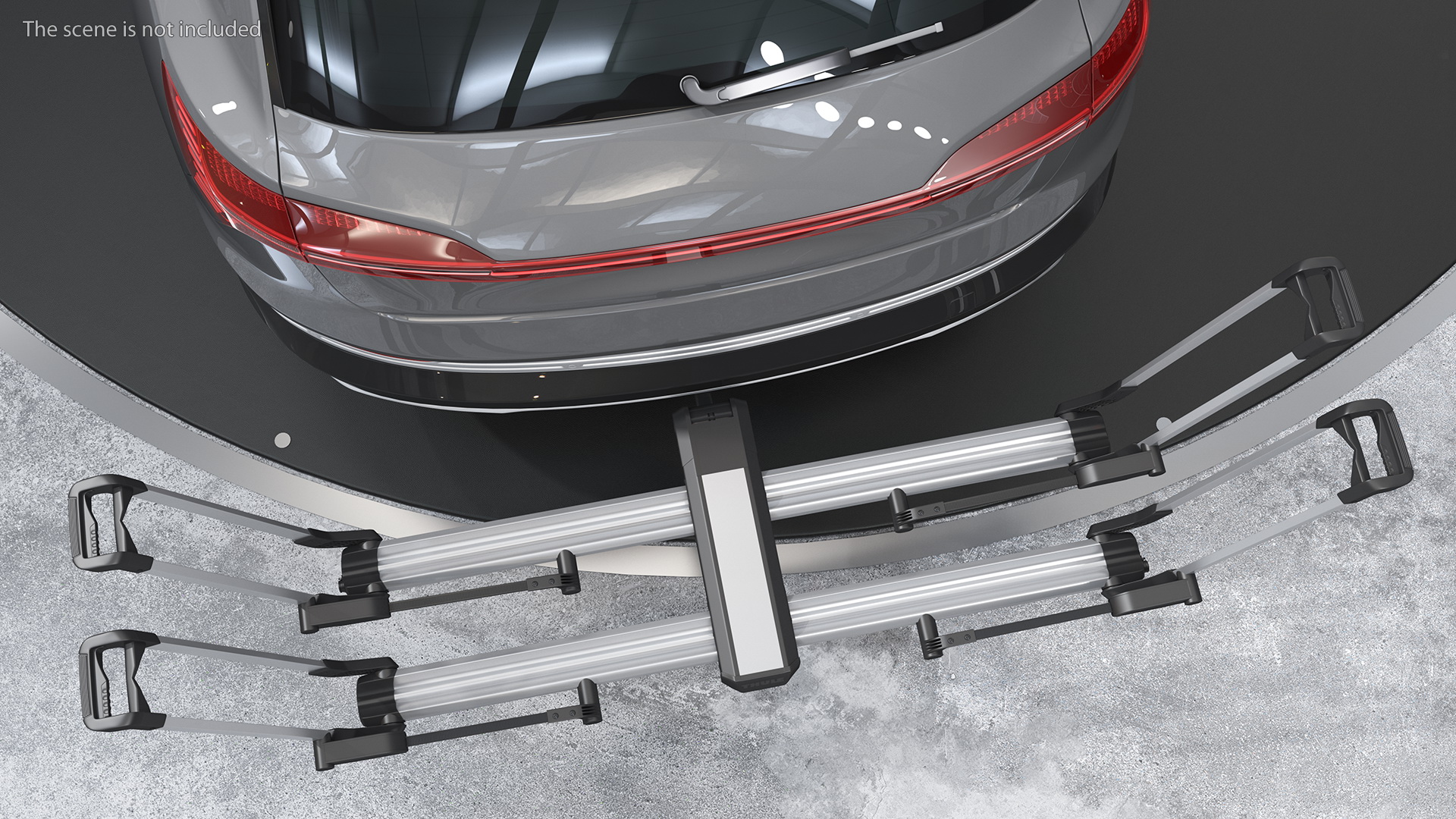 3D Thule Helium Platform 2 Bike Rack Open model