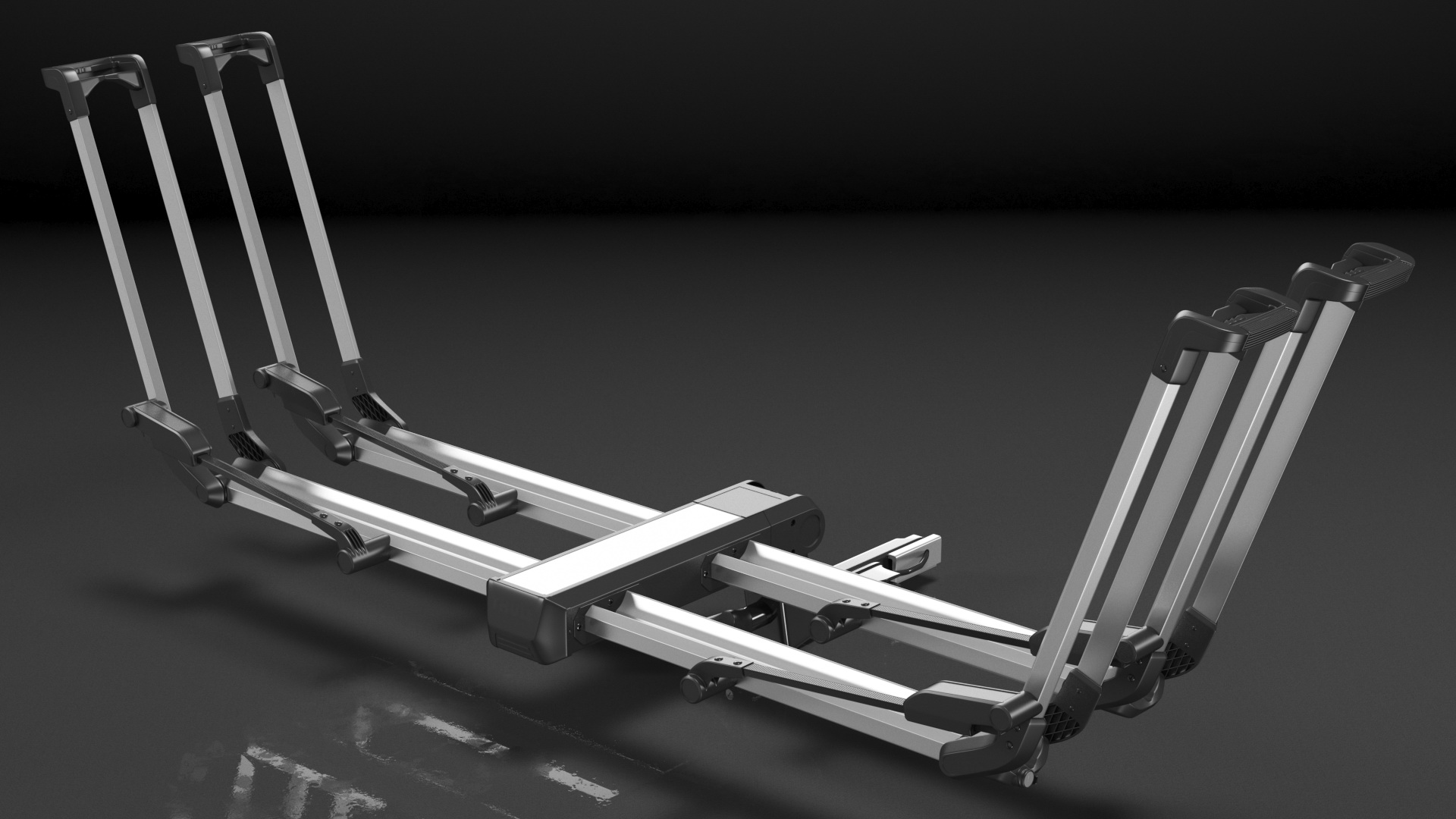 3D Thule Helium Platform 2 Bike Rack Open model