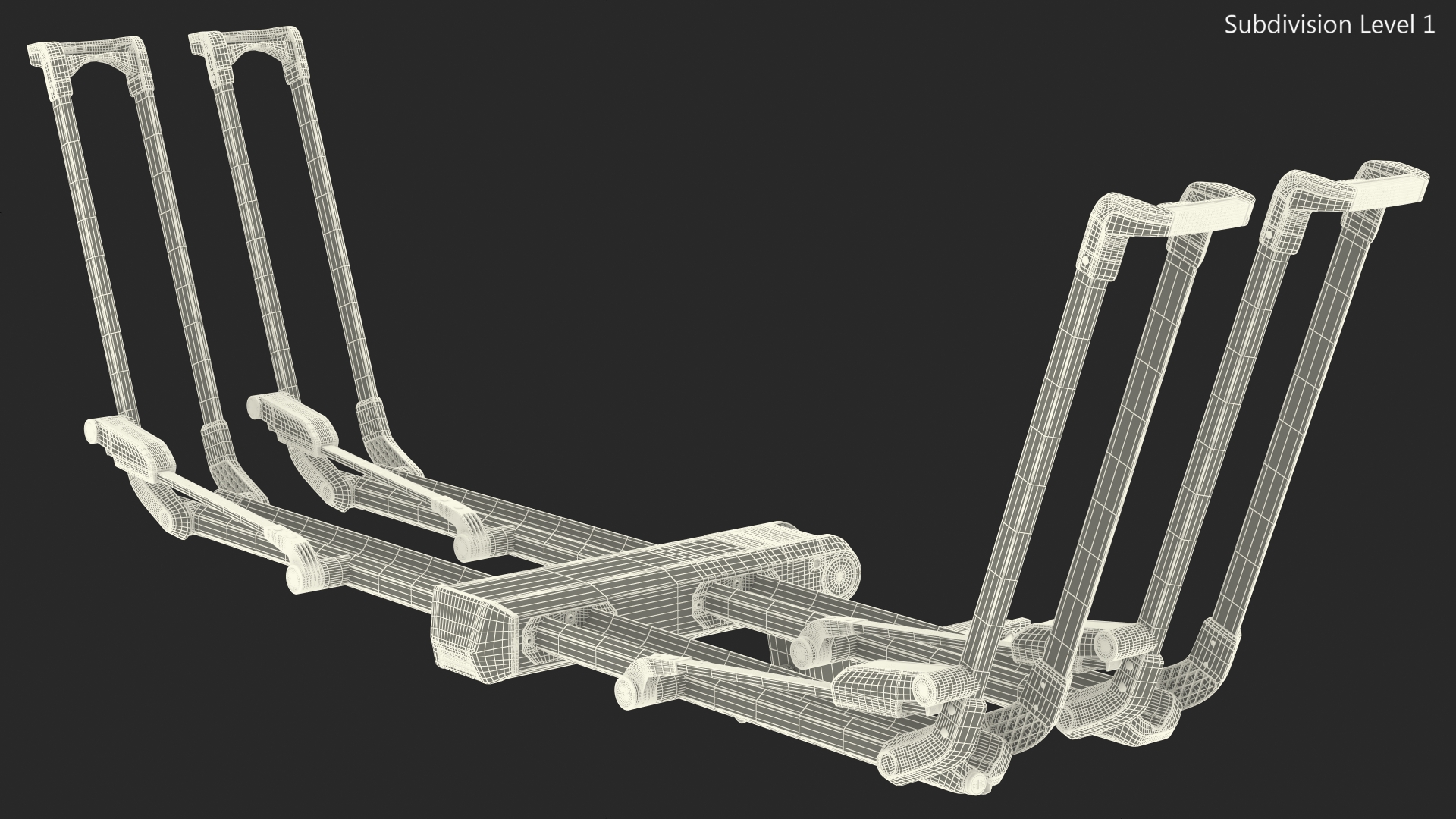 3D Thule Helium Platform 2 Bike Rack Open model