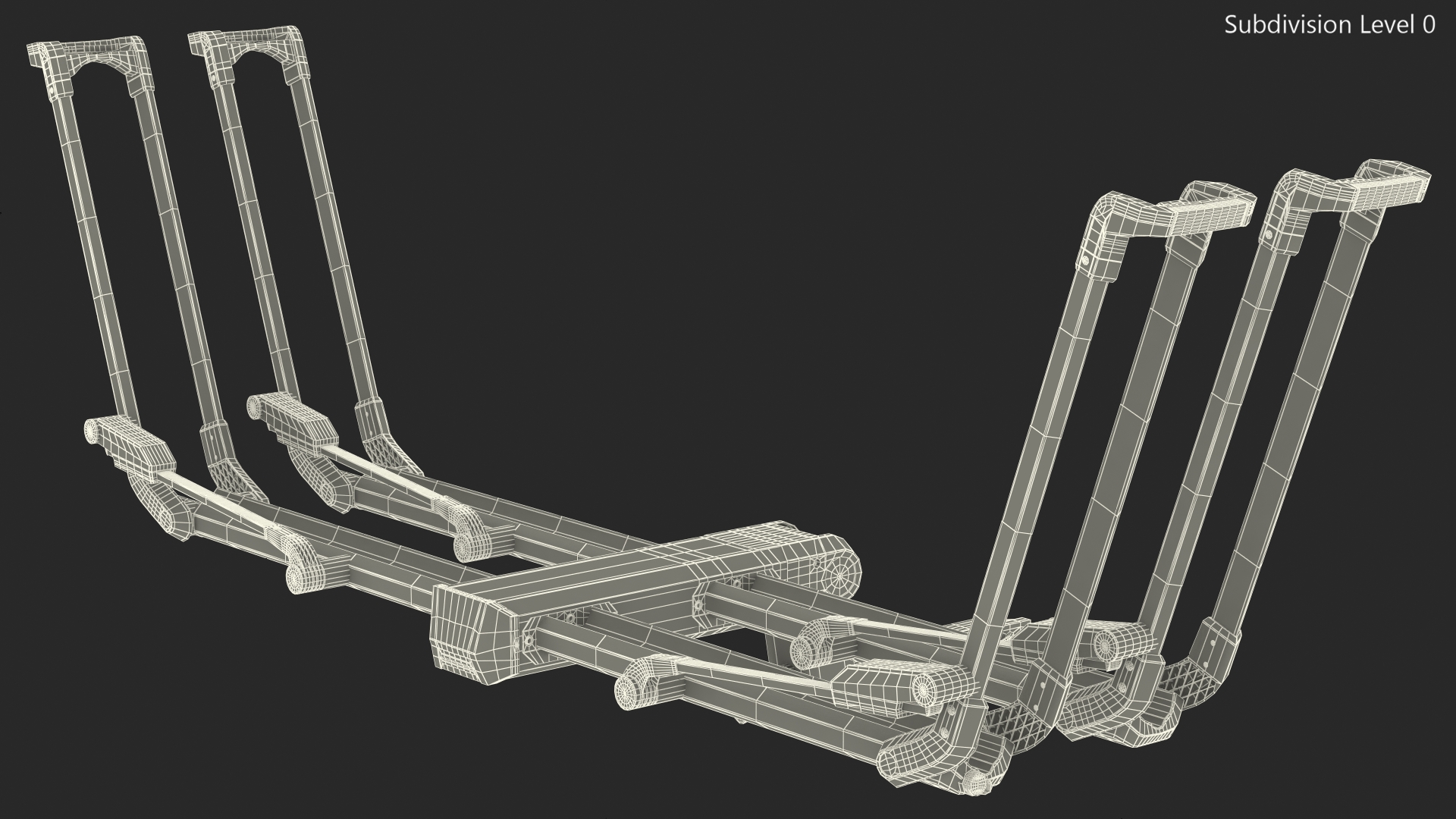 3D Thule Helium Platform 2 Bike Rack Open model