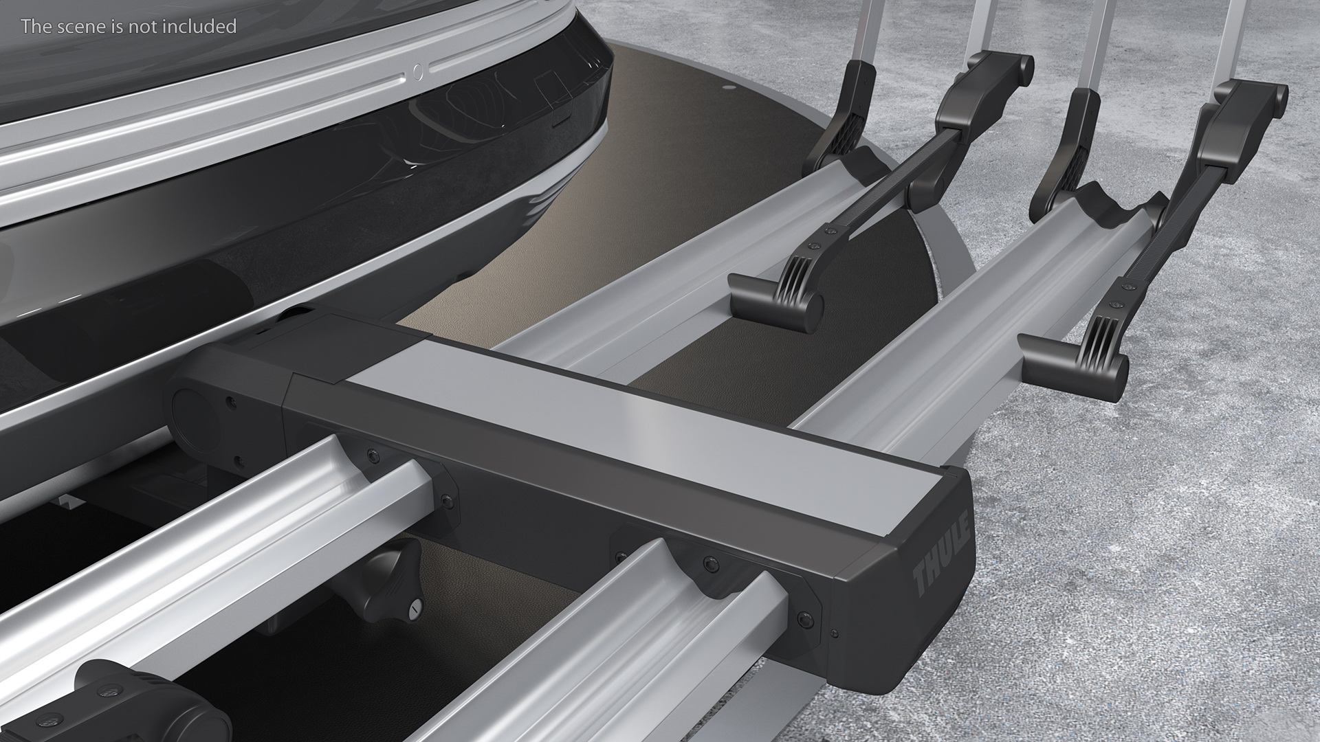 3D Thule Helium Platform 2 Bike Rack Open model