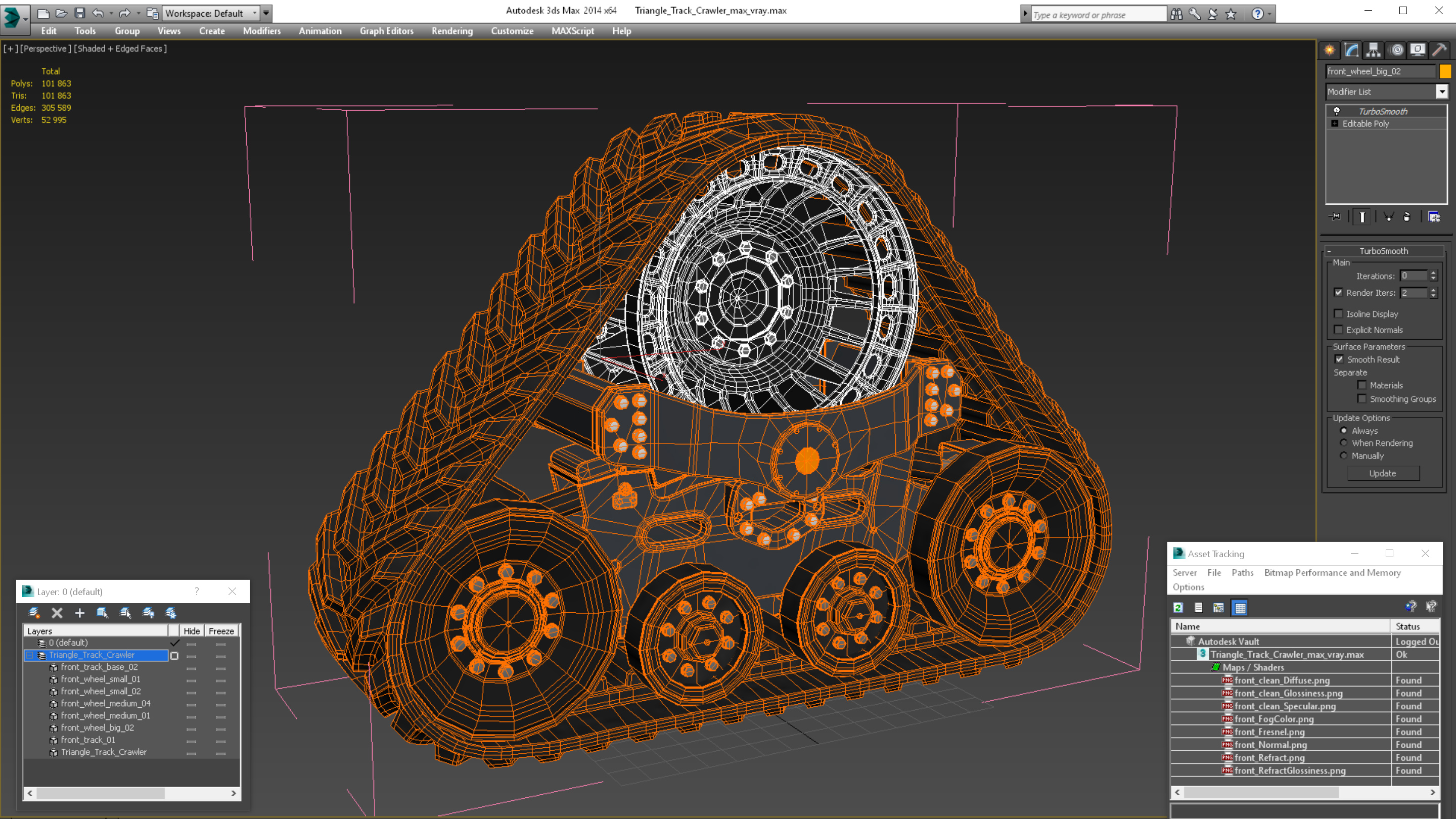 Triangle Track Crawler 3D