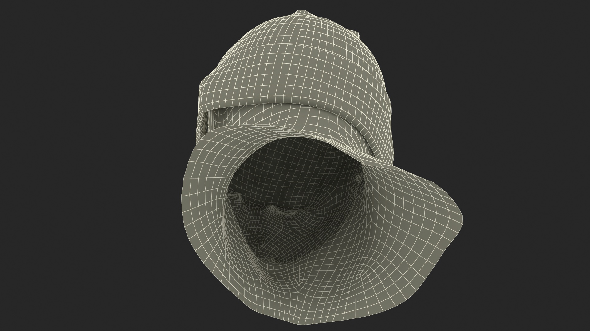 3D model Mens Patterned Winter Beanie Hat on Mannequin