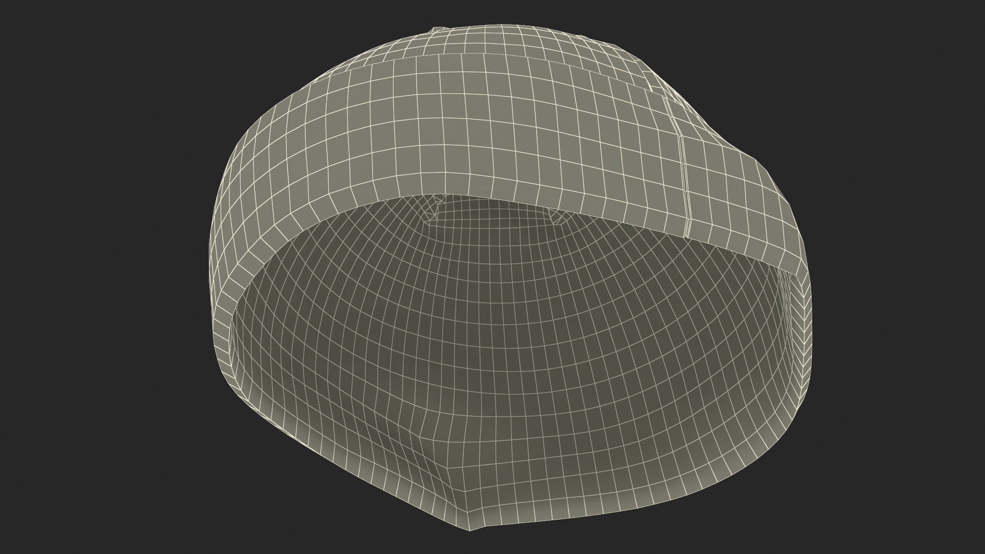 3D model Mens Patterned Winter Beanie Hat on Mannequin