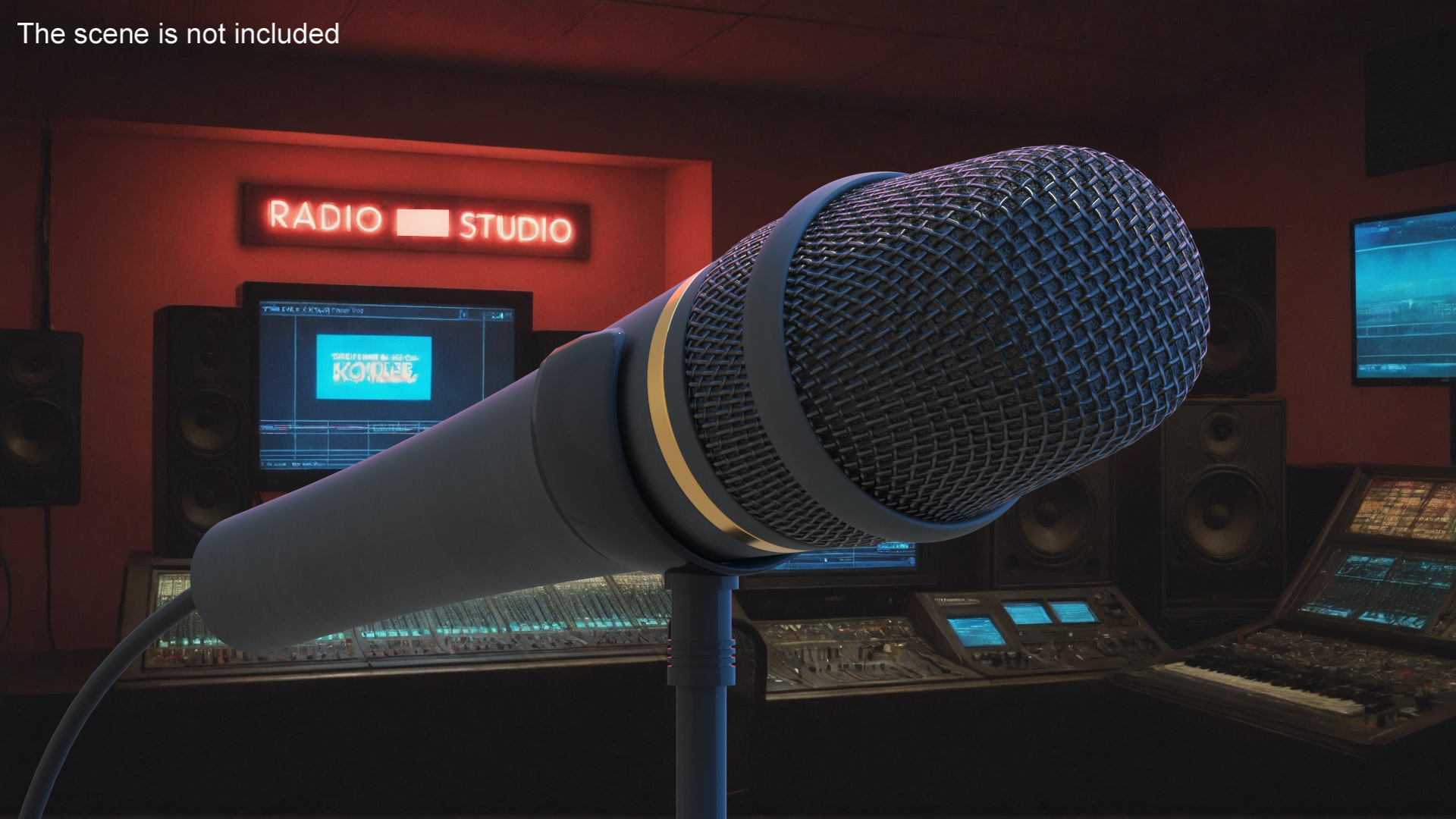 Handheld Microphone Heil 3D model