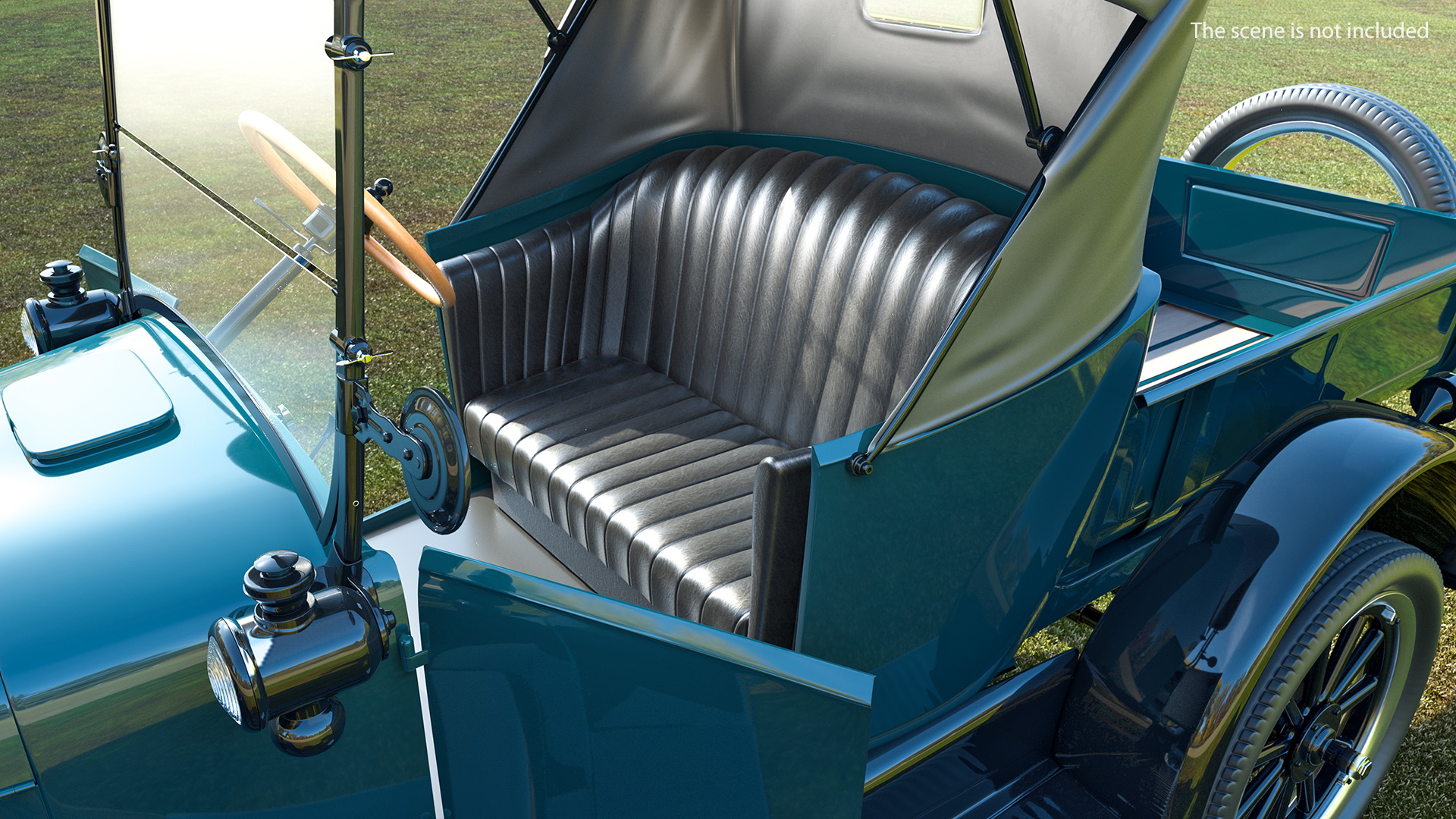 3D model Ford Model T Roadster Pickup Rigged