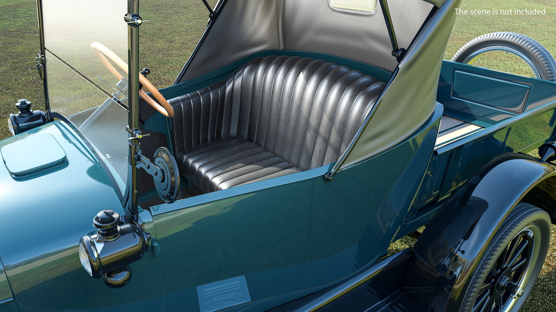 3D model Ford Model T Roadster Pickup Rigged