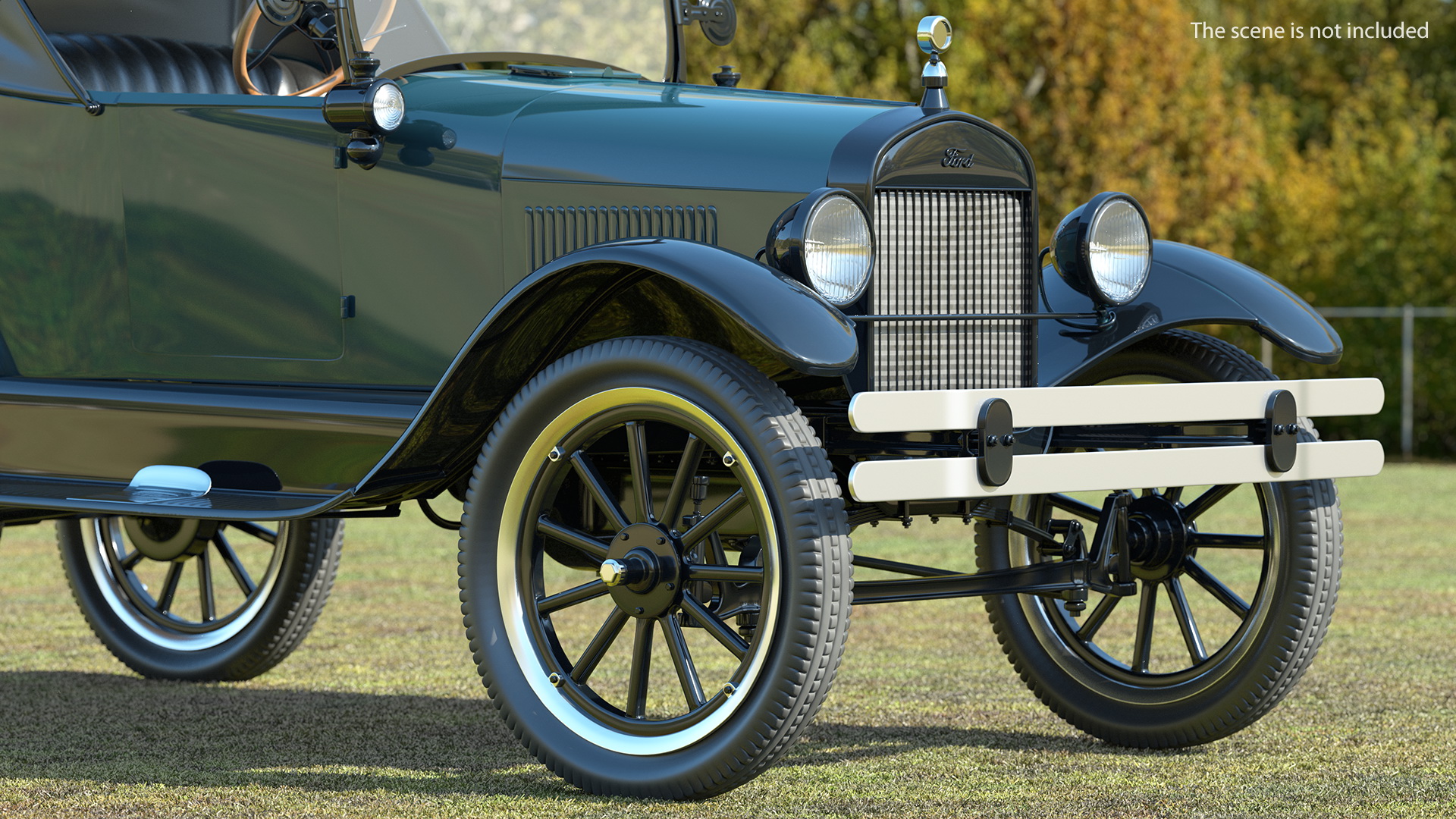 3D model Ford Model T Roadster Pickup Rigged
