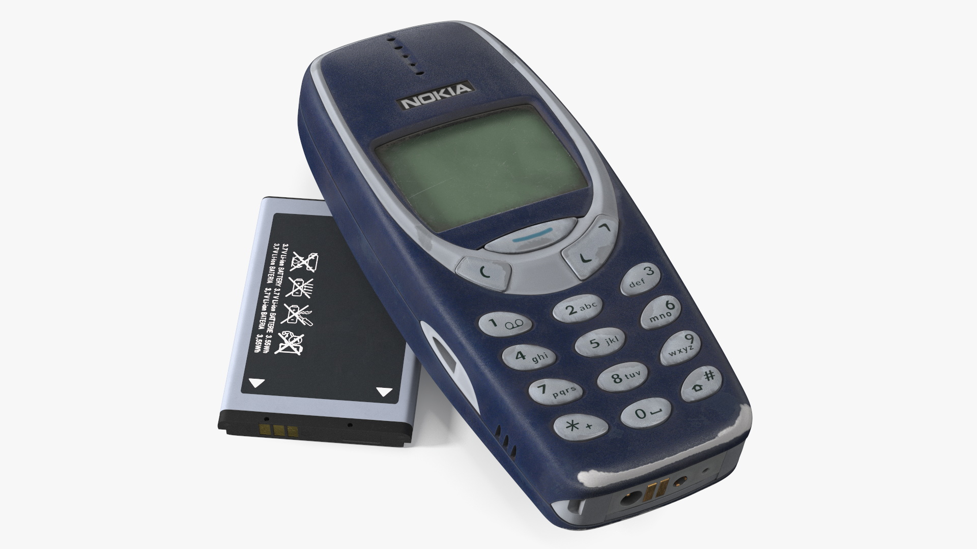 3D model Nokia 3310 with Li Ion Battery