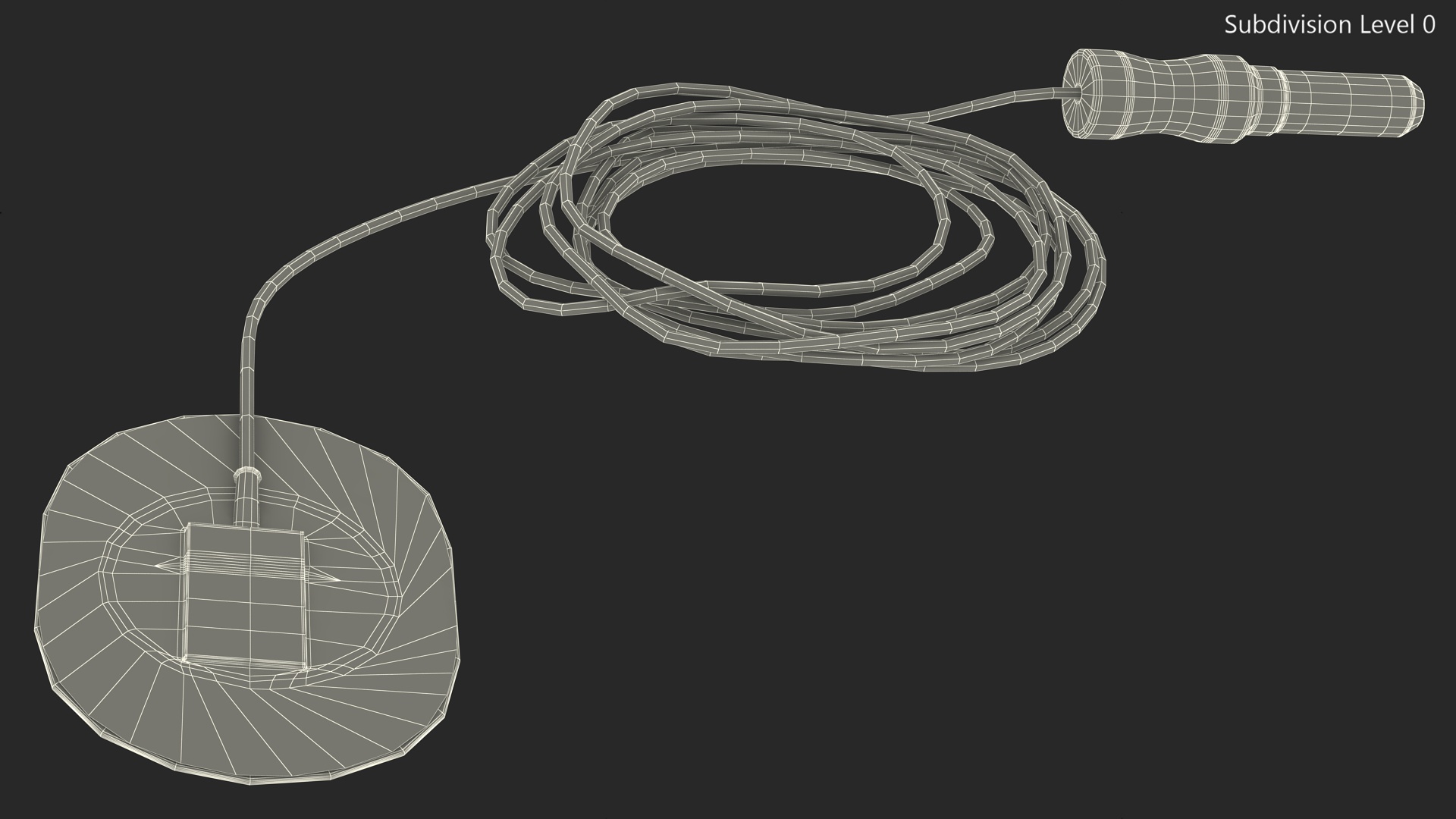 3D Rolled Red Wire with Surface Electrode model