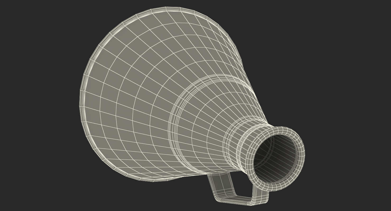 3D Red Megaphone model