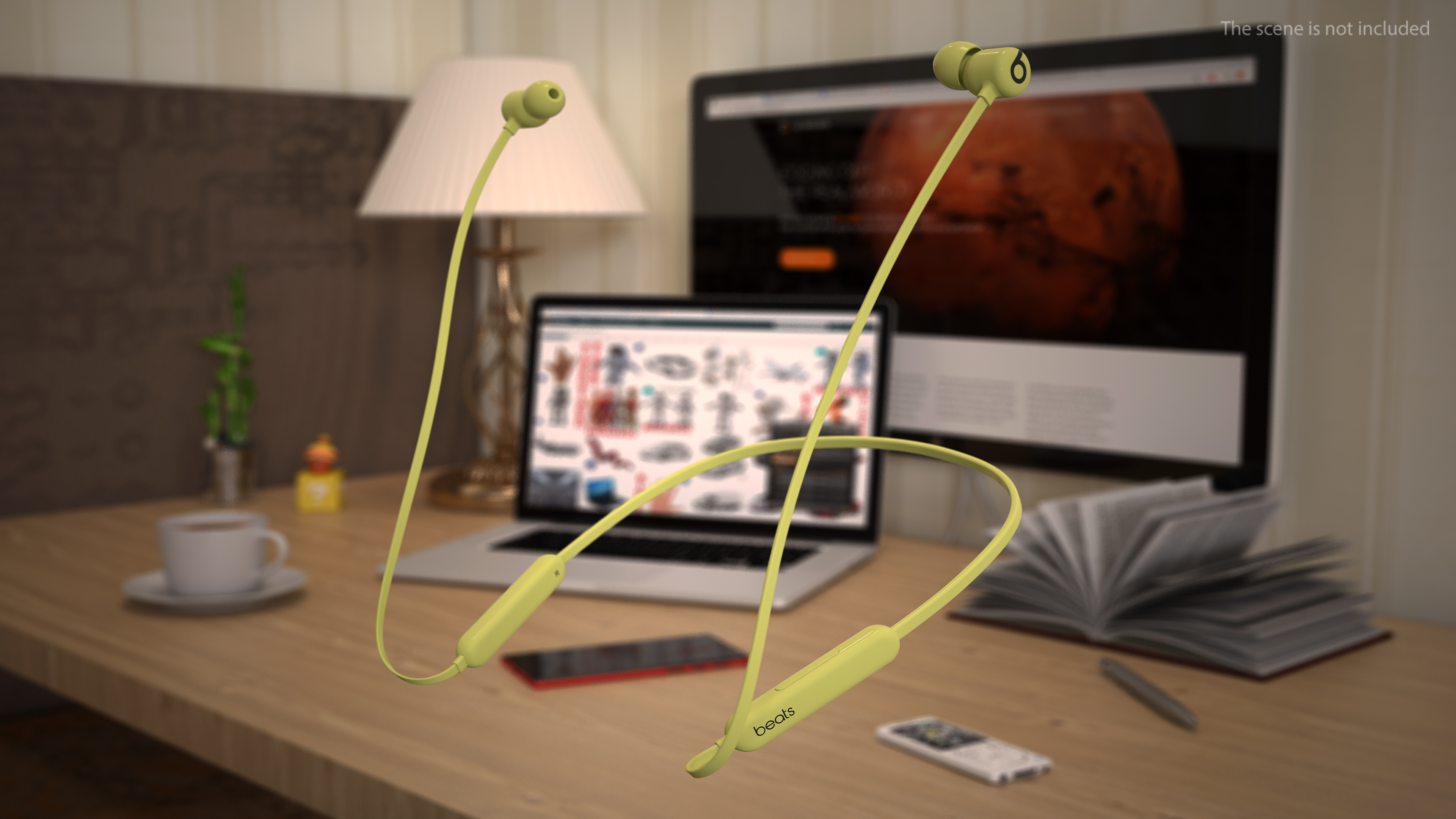 3D Beats Flex Wireless Earphones Yuzu Yellow