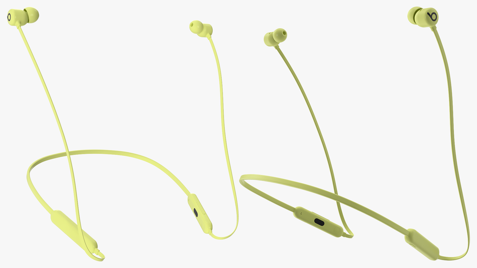 3D Beats Flex Wireless Earphones Yuzu Yellow