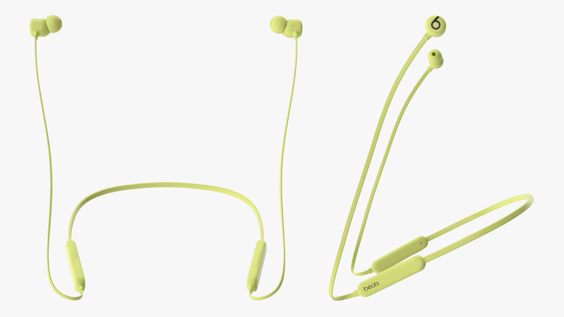 3D Beats Flex Wireless Earphones Yuzu Yellow