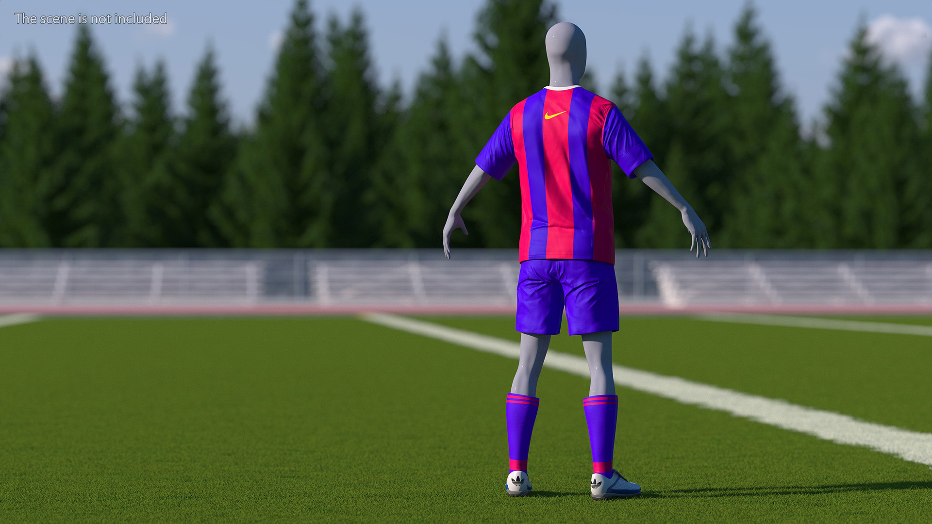 Soccer Clothes Barcelona 3D model