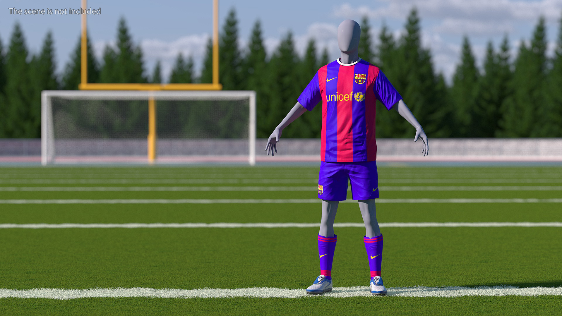 Soccer Clothes Barcelona 3D model