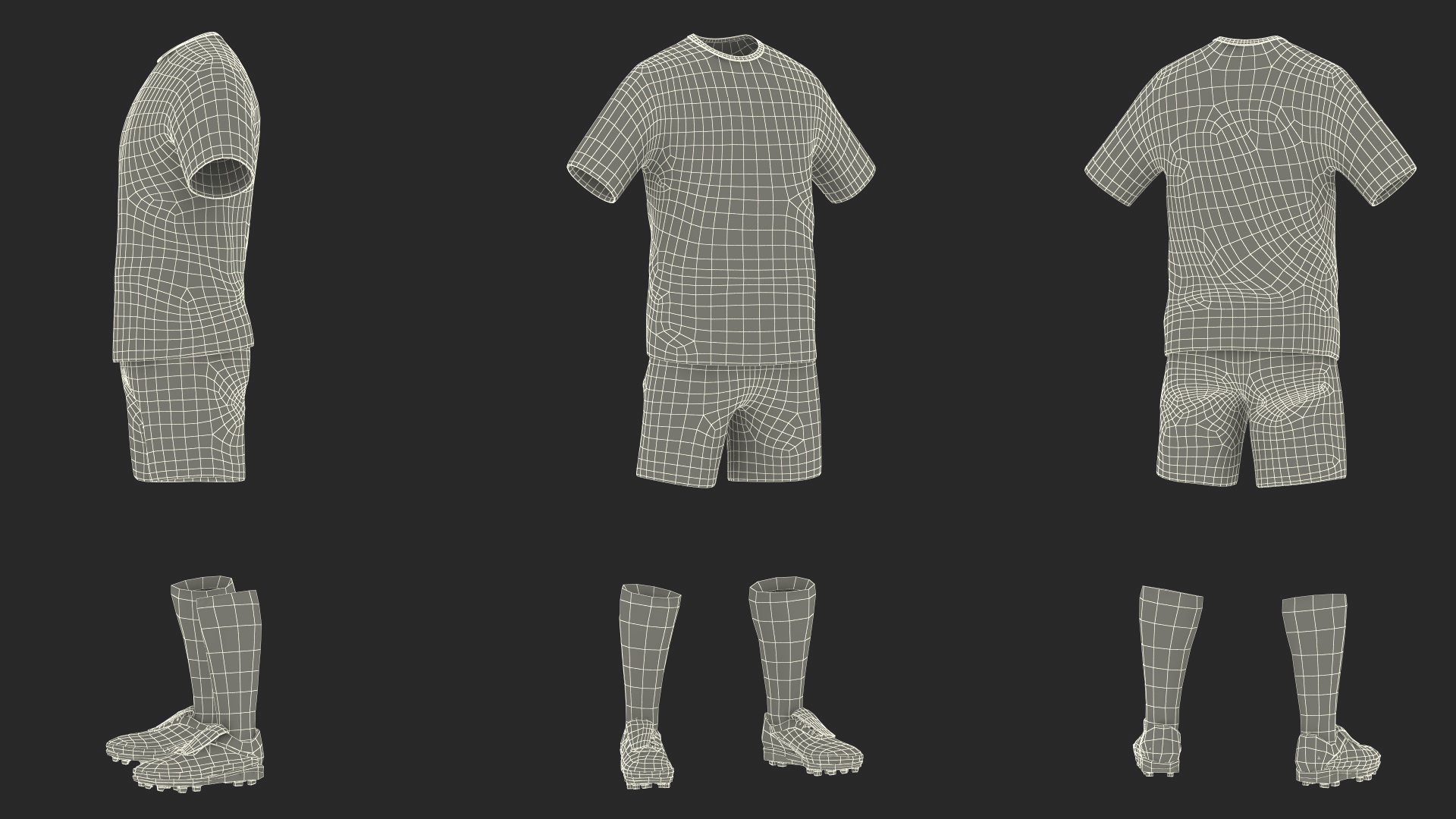 Soccer Clothes Barcelona 3D model