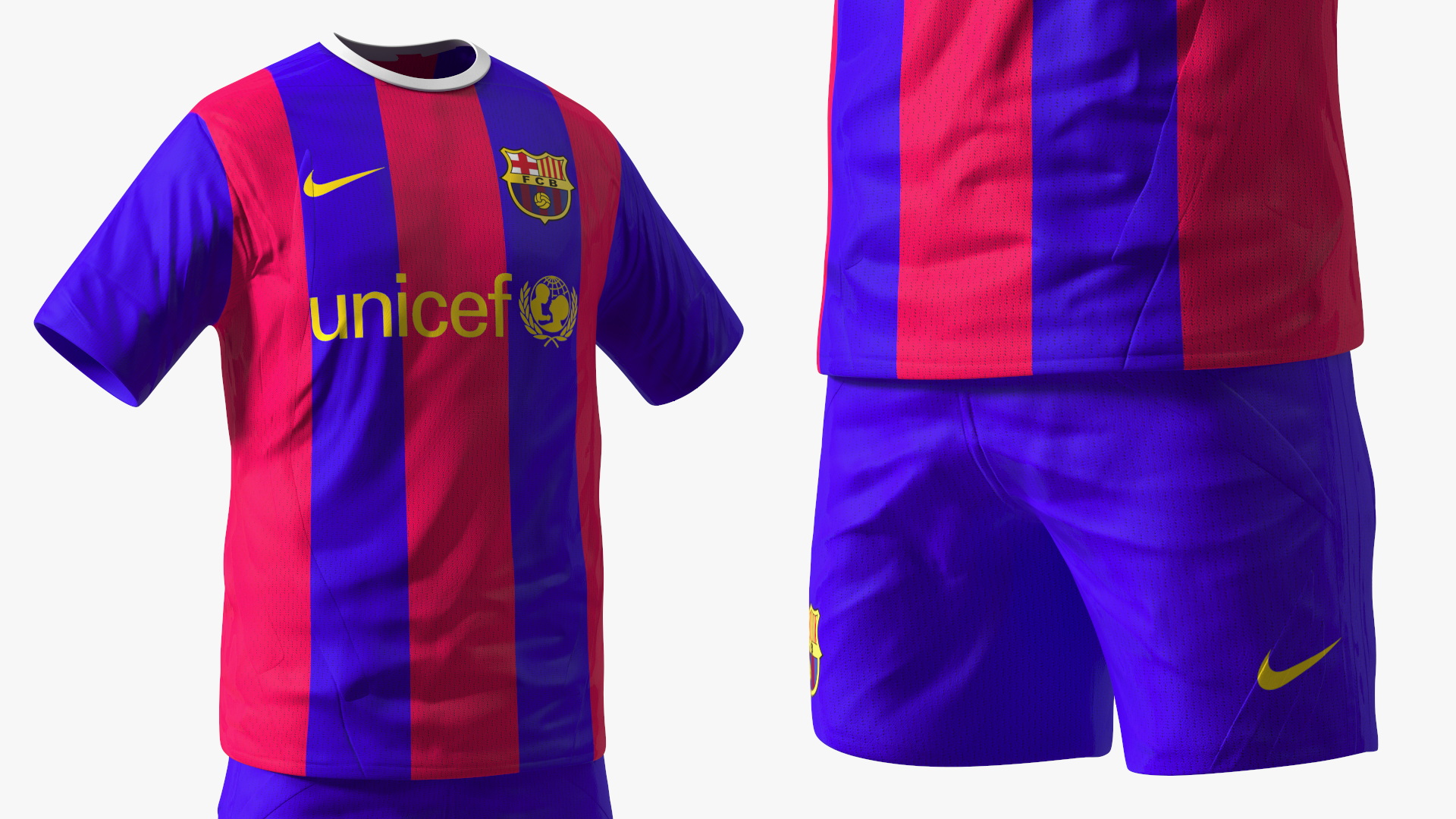 Soccer Clothes Barcelona 3D model