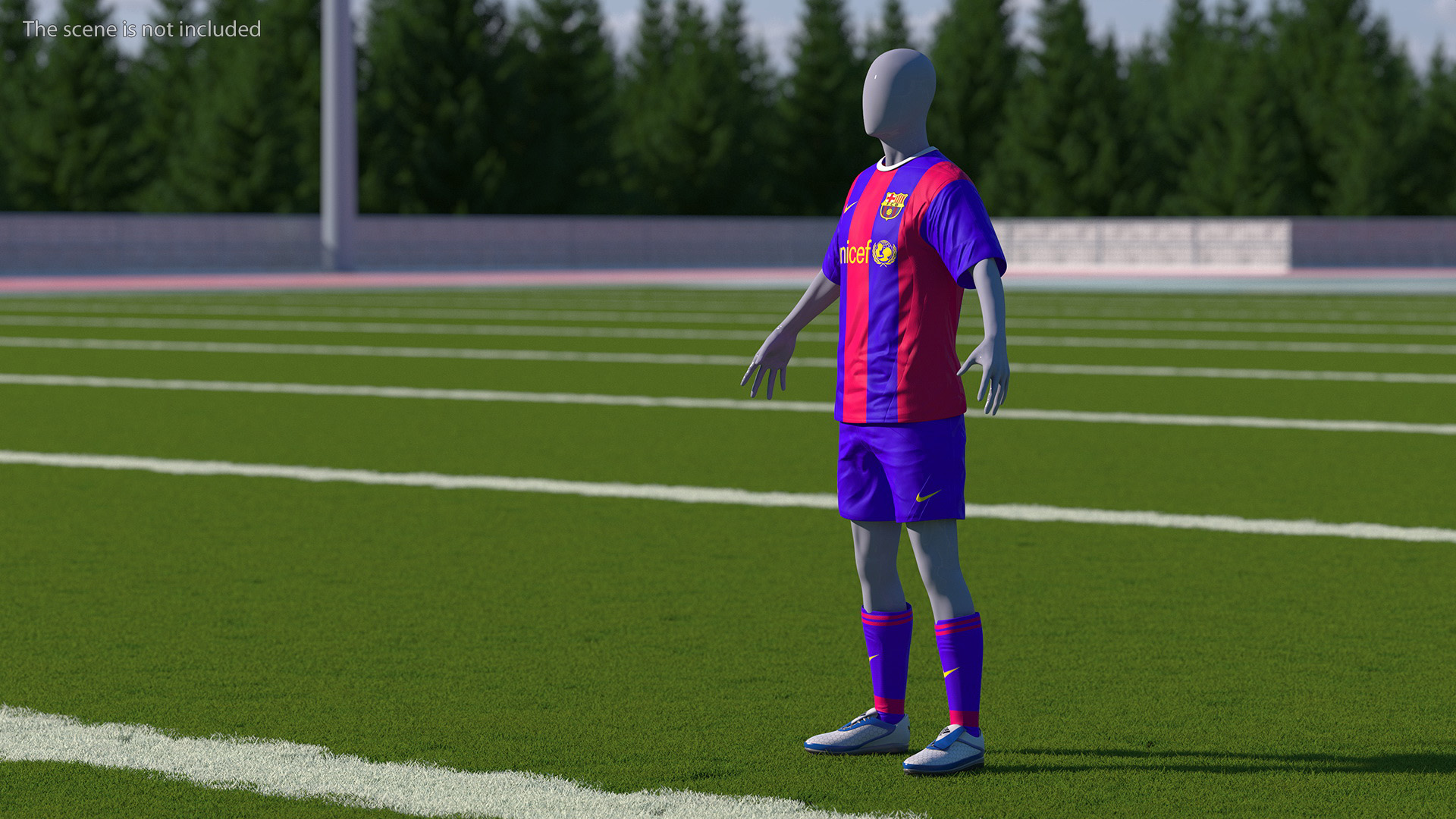 Soccer Clothes Barcelona 3D model