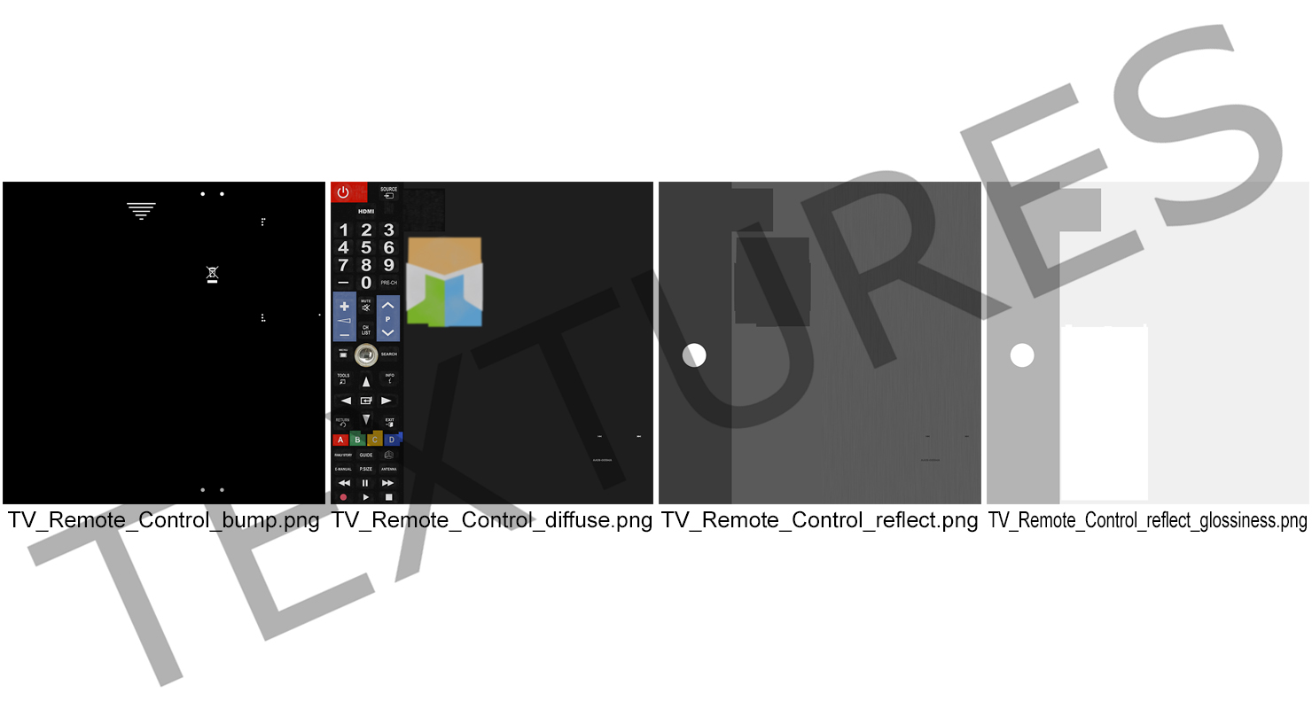 3D model Samsung TV Remote Control