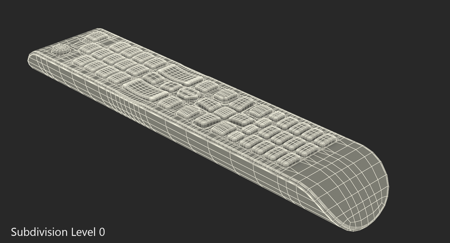 3D model Samsung TV Remote Control