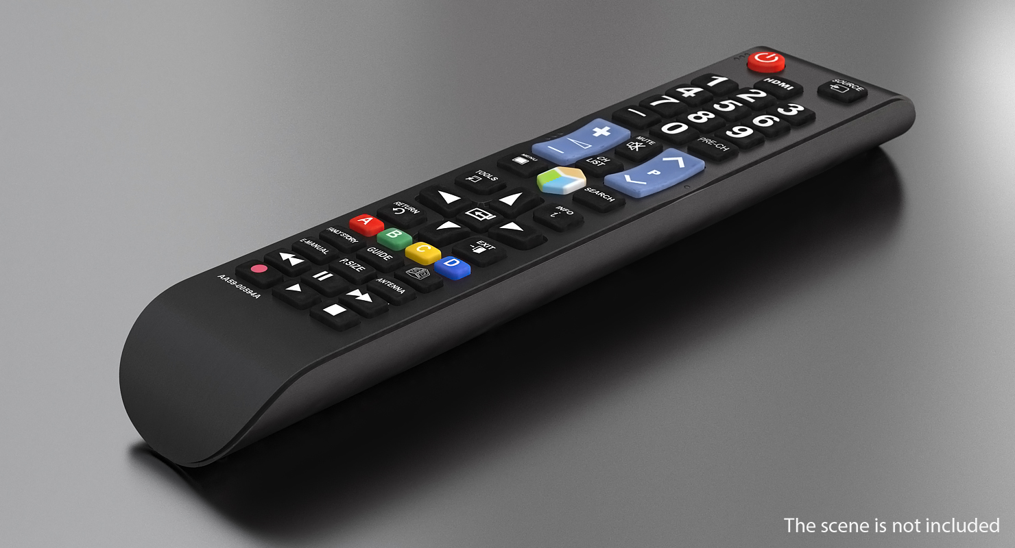3D model Samsung TV Remote Control