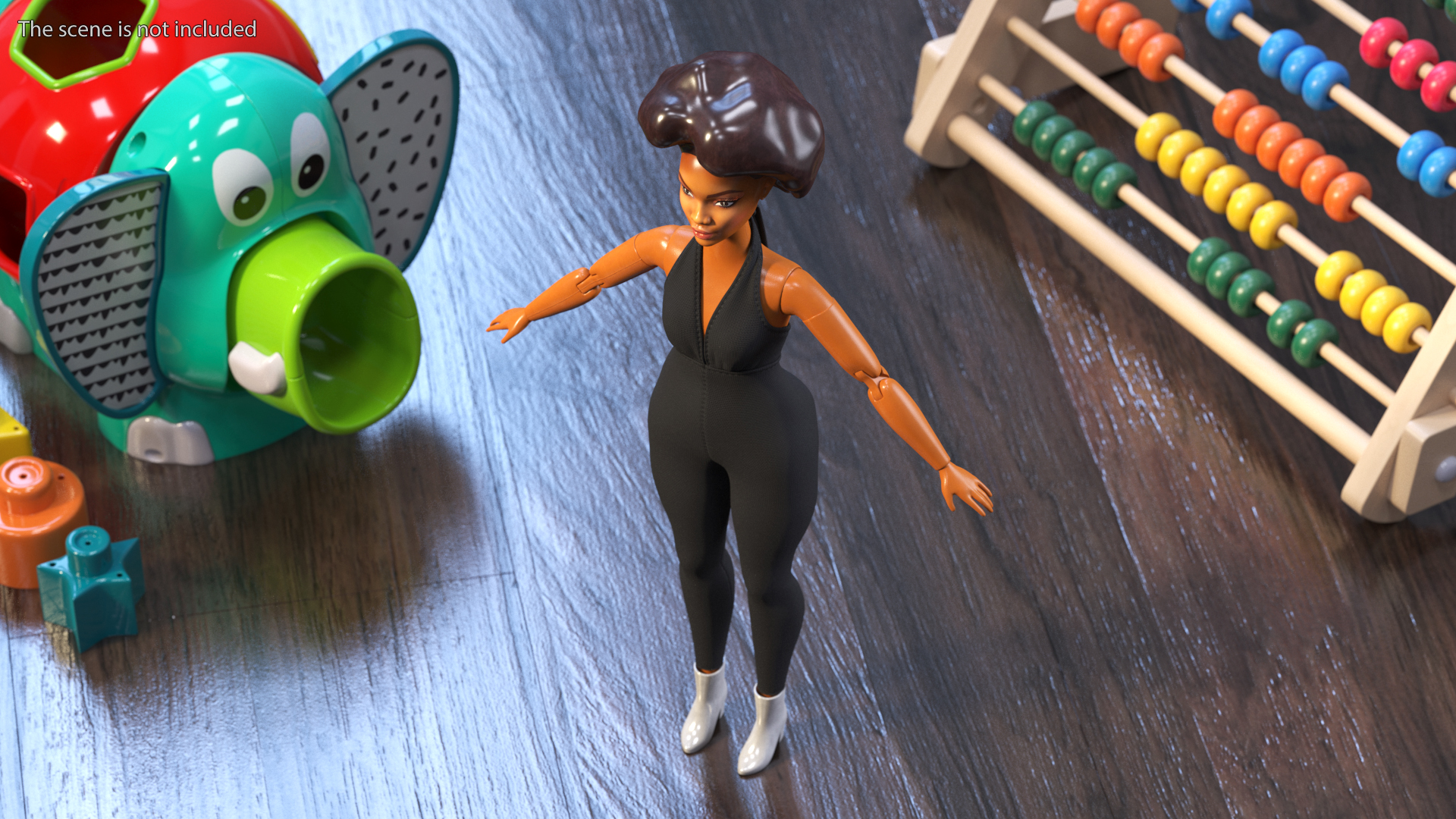 Barbie Looks Doll Dressed Elle GTD91 Rigged for Modo 3D