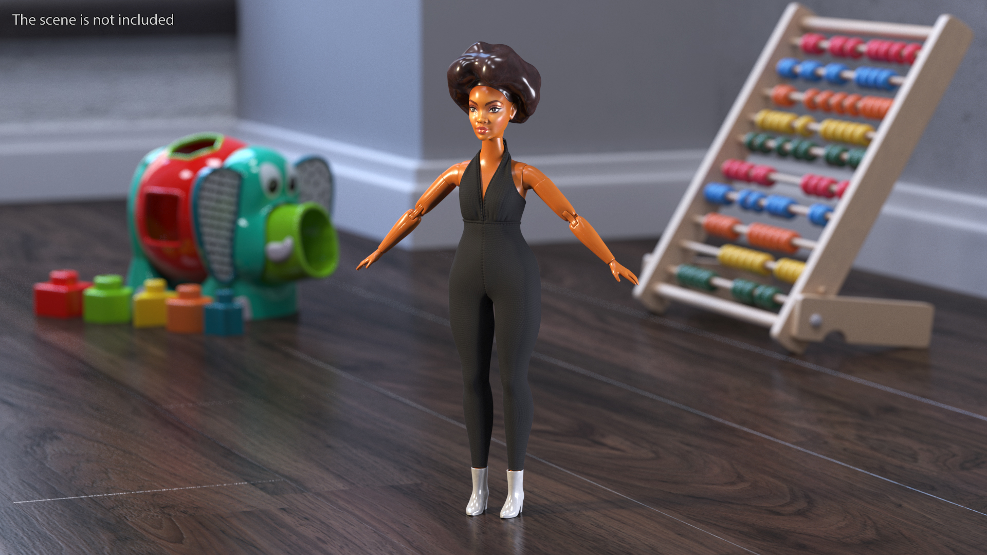 Barbie Looks Doll Dressed Elle GTD91 Rigged for Modo 3D