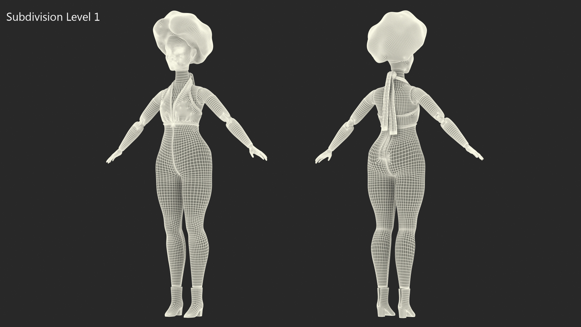 Barbie Looks Doll Dressed Elle GTD91 Rigged for Modo 3D