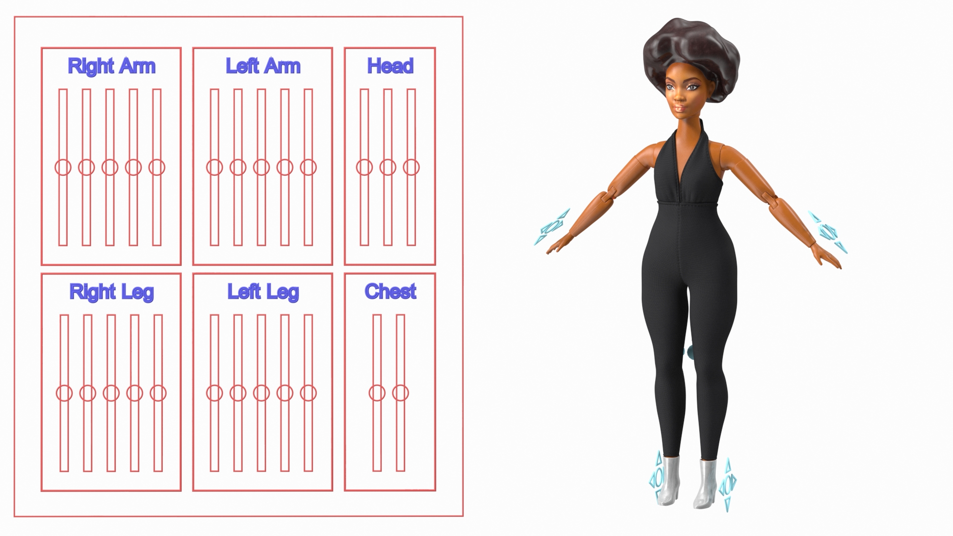 Barbie Looks Doll Dressed Elle GTD91 Rigged for Modo 3D