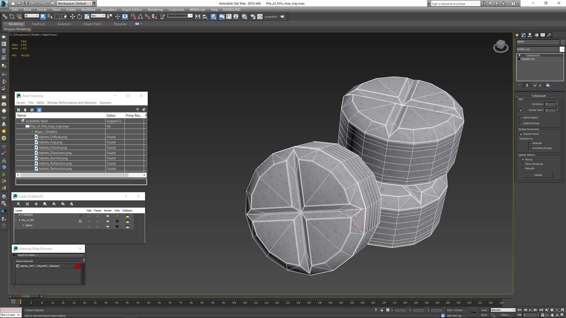 3D Pile of Pills model