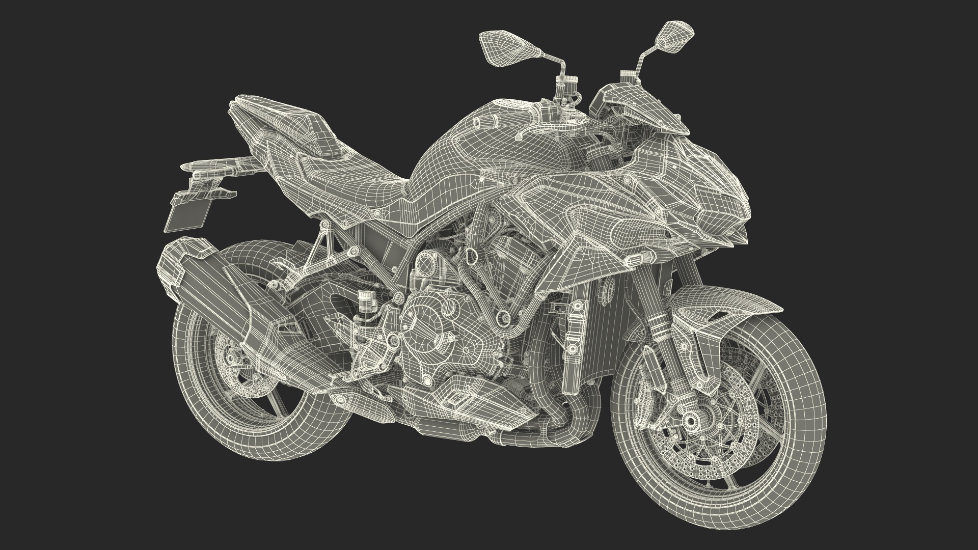 3D Sport Bike Motorcycle Rigged model