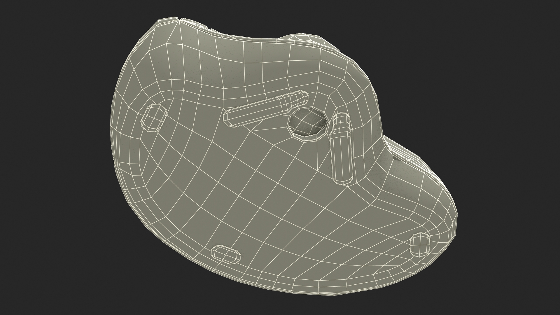 Wireless Trackball Mouse 3D model
