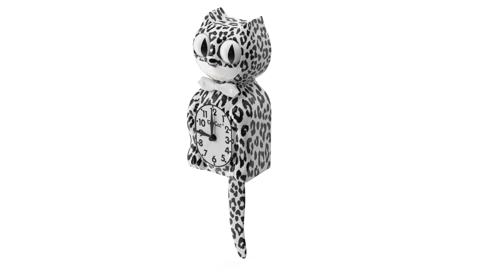 3D Snow Leopard Kit Cat Clock Rigged model